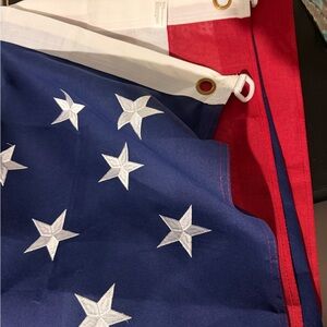 5’x8’ American Flag with Embroidered Stars & Grommets